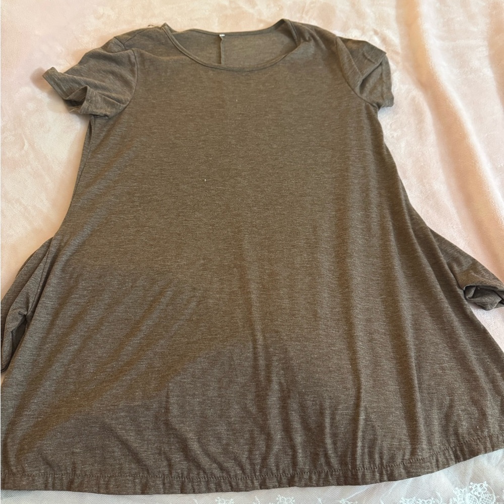 Elegant Brown Midi Dress
